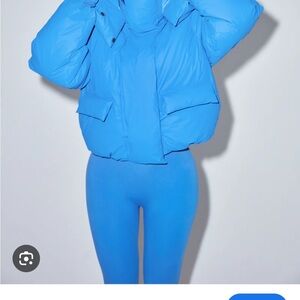 Khy by Kylie Jenner Women's Blue Puffer Jacket